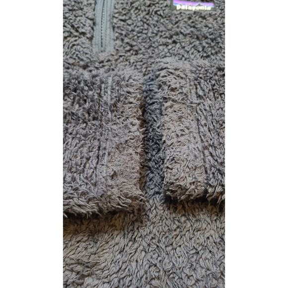 Patagonia Los Gatos Jacket M Cozy Soft Quarter Zip Fleece Pullover Smolder Blue - Picture 2 of 9